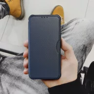 Razor book Apple iPhone 17e / iPhone 16e flip tok, kék