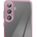Glam Samsung Galaxy A56 szilikon tok kameravédő-lencsével, rózsaszín