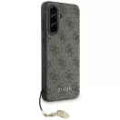 Guess 4G Charms Collection Samsung Galaxy A56 kemény hátlap tok, barna