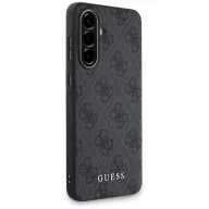   Guess 4G Metal Gold Logo Samsung Galaxy A56 hátlap tok, fekete