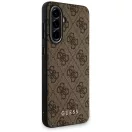 Guess 4G Metal Gold Logo Samsung Galaxy A56 hátlap tok, barna
