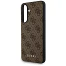 Guess 4G Metal Gold Logo Samsung Galaxy A56 hátlap tok, barna
