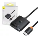Baseus Cluster HDMI elosztó, 1 m kábellel, fekete