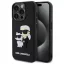 Karl Lagerfeld 3D Rubber Karl and Choupette Apple iPhone 15 Pro hátlap tok, fekete