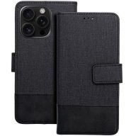   Gomma Xiaomi Redmi Note 14 Pro 4G flip/oldalra nyíló tok kártyatartó résszel, fekete