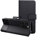 Gomma Xiaomi Redmi Note 14 Pro 4G flip/oldalra nyíló tok kártyatartó résszel, fekete