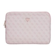   Guess PU 4G Triangle Logo Sleeve 14" laptop táska, rózsaszín