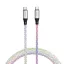 4smarts RGBCord USB-C / USB-C töltő és adatkábel, RGB világítással, 60W, 1.5m, színes