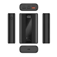   Forcell F-Energy P20K2 powerbank / külső akkumulátor, 22,5W, 20000mAh, QC3.0, fekete