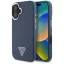 Guess Grained Triangle Apple iPhone 16 MagSafe tok, kék
