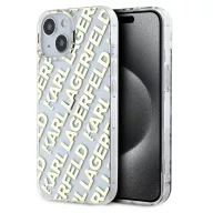   Karl Lagerfeld IML Electroplated Repeated Logo iPhone 16 hátlap tok, arany