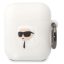 Karl Lagerfeld 3D Logo NFT Karl Head Apple AirPods 1/2 szilikon tok, fehér