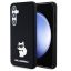 Karl Lagerfeld Liquid Silicone Choupette NFT Samsung Galaxy S24 Plus hátlap tok, fekete