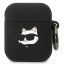 Karl Lagerfeld 3D Logo NFT Choupette Head Apple AirPods 1/2 szilikon tok, fekete