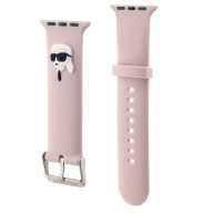   Karl Lagerfeld Karl Head NFT Apple Watch 42/44/45/46/49 szíj, rózsaszín