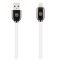 OBAL:ME Sleek USB-A-Lightning kábel, 12W, 1m, fehér-fekete