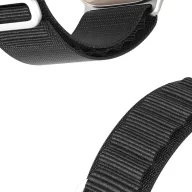Dux Ducis GS nylon Apple Watch 42/44/45/49mm szíj, fekete