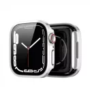 Dux Ducis Hamo Apple Watch 7/8/9 41mm tok kijelzővédő felülettel, ezüst