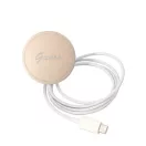 Guess 4G Print MagSafe Apple iPhone 14 Plus hátlap tok, kék + MagSafe töltő