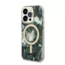 Guess Jungle MagSafe Apple iPhone 14 Pro Max hátlap tok, zöld + MagSafe töltő