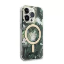 Guess Jungle MagSafe Apple iPhone 14 Pro Max hátlap tok, zöld + MagSafe töltő