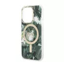 Guess Jungle MagSafe Apple iPhone 14 Pro Max hátlap tok, zöld + MagSafe töltő