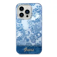   Guess Porcelain Collection Apple iPhone 14 Pro hátlap tok , kék