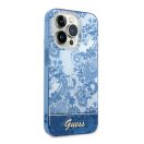 Guess Porcelain Collection Apple iPhone 14 Pro hátlap tok , kék
