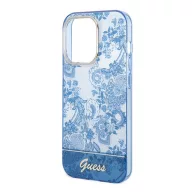   Guess Porcelain Collection Apple iPhone 14 Pro hátlap tok , kék