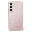 Guess Glitter Script 4G Samsung Galaxy S24+ hátlap tok, rózsaszín