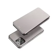   Forcell Elegance oldalra nyíló hátlap tok Xiaomi Redmi Note 13 4G, szürke