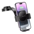 Hoco HW14 műszerfalra rögzíthető wireless autós tartó, fekete / szürke