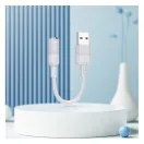 Hoco LS37 AUX USB-A - Jack 3,5mm adapter, szürke