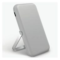   Uniq Hoveo mágneses Fast Wireless USB-C PD Power bank / külső akkumulátor / powerbank, kártyatartóval, 5000Mah, szürke