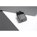 Forcell hálózati gyorstöltő USB-C + USB-A, PD + QC 4.0, 4A, 45W, kék