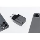 Forcell hálózati gyorstöltő USB-C + USB-A, PD + QC 4.0, 4A, 45W, kék