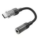 Hoco LS37 USB-C - 3,5mm jack adapter, fekete