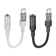 Hoco LS37 USB-C - 3,5mm jack adapter, fekete