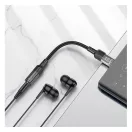 Hoco LS37 USB-C - 3,5mm jack adapter, fekete