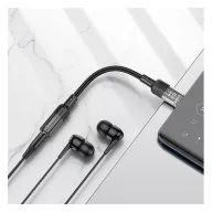 Hoco LS37 USB-C - 3,5mm jack adapter, fekete