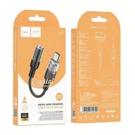 Hoco LS37 USB-C - 3,5mm jack adapter, fekete