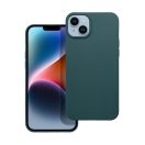 Matt szilikon Samsung Galaxy A55 5G tok, sötétzöld