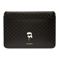   Karl Lagerfeld Sleeve Saffiano Monogram Ikonik KLCS16SAKHPKK 16" laptop tok, fekete