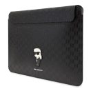Karl Lagerfeld Sleeve Saffiano Monogram Ikonik KLCS16SAKHPKK 16" laptop tok, fekete
