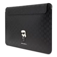   Karl Lagerfeld Sleeve Saffiano Monogram Ikonik KLCS16SAKHPKK 16" laptop tok, fekete