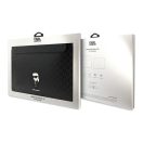 Karl Lagerfeld Sleeve Saffiano Monogram Ikonik KLCS16SAKHPKK 16" laptop tok, fekete