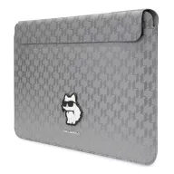   Karl Lagerfeld Sleeve Saffiano Monogram Choupette KLCS14SAKHPCG 14" laptop tok ,ezüst