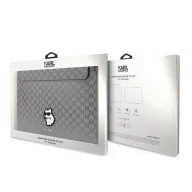   Karl Lagerfeld Sleeve Saffiano Monogram Choupette KLCS14SAKHPCG 14" laptop tok ,ezüst