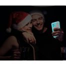 Apple iPhone 14 foszforeszkáló / sötétben világító szilikon tok, sárga