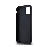   DKNY PU Leather Repeat Pattern Stack Logo Apple iPhone 11 Magsafe kompatibilis hátlap tok, fekete
